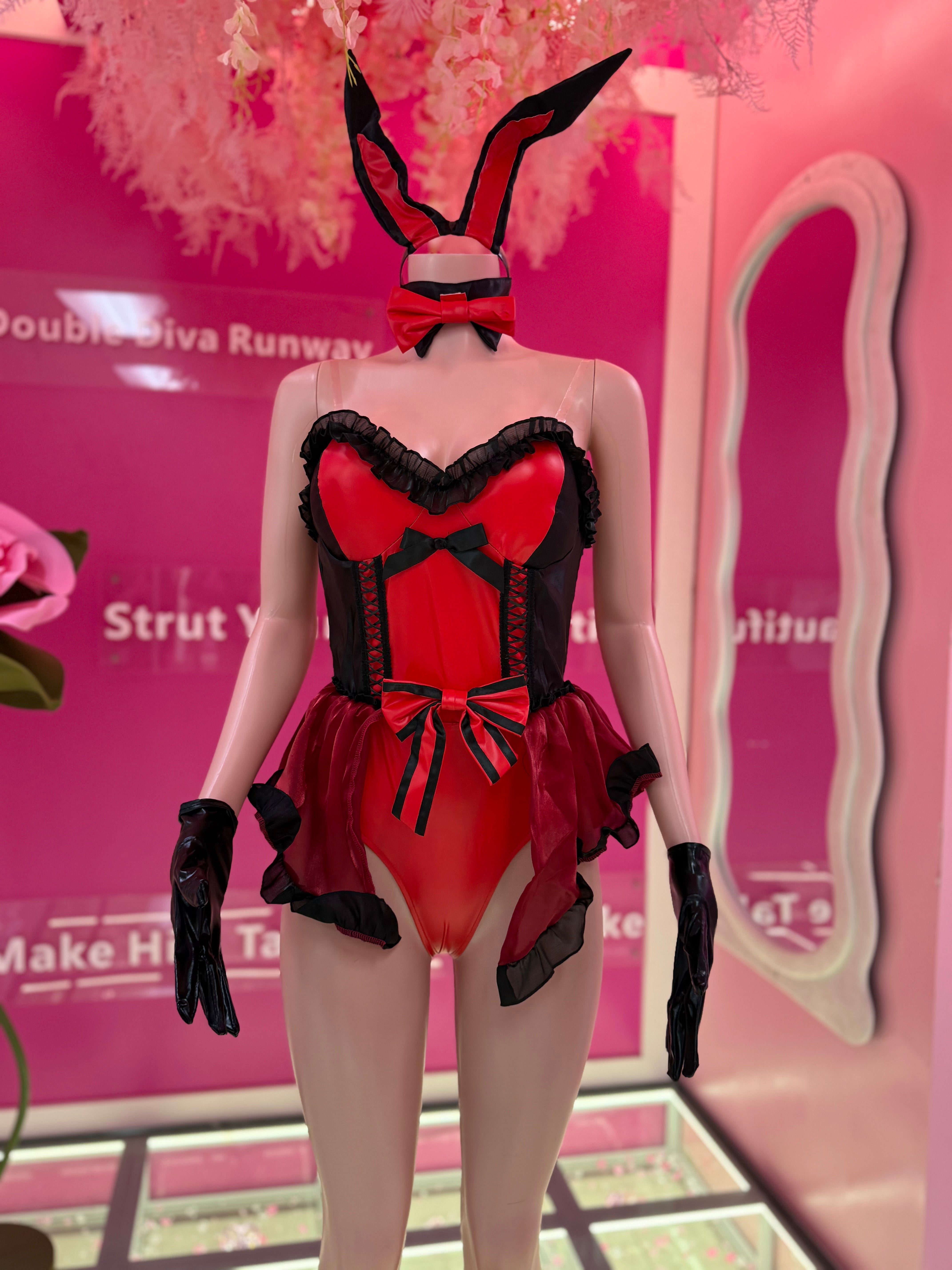 Roulette Ruffle Bunny Costume