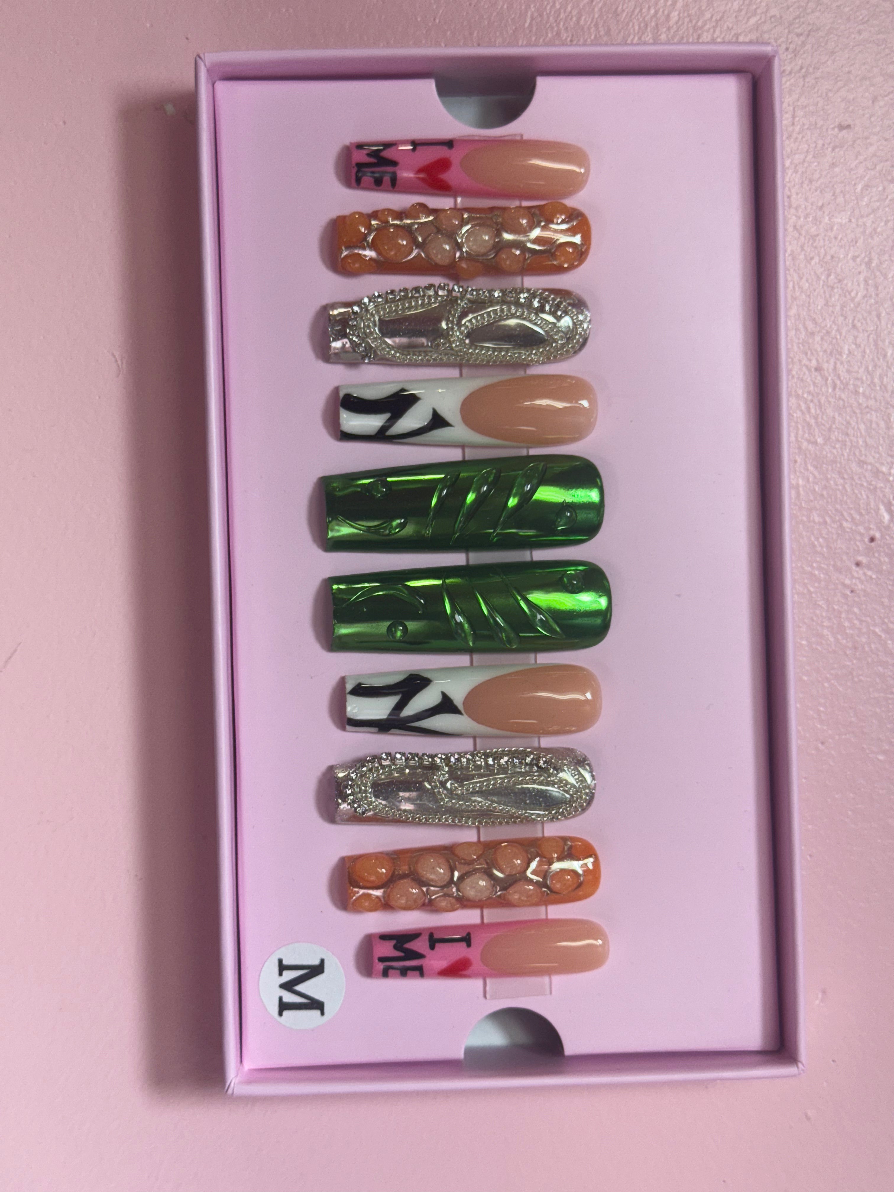 Custom Charmer Press On Nails
