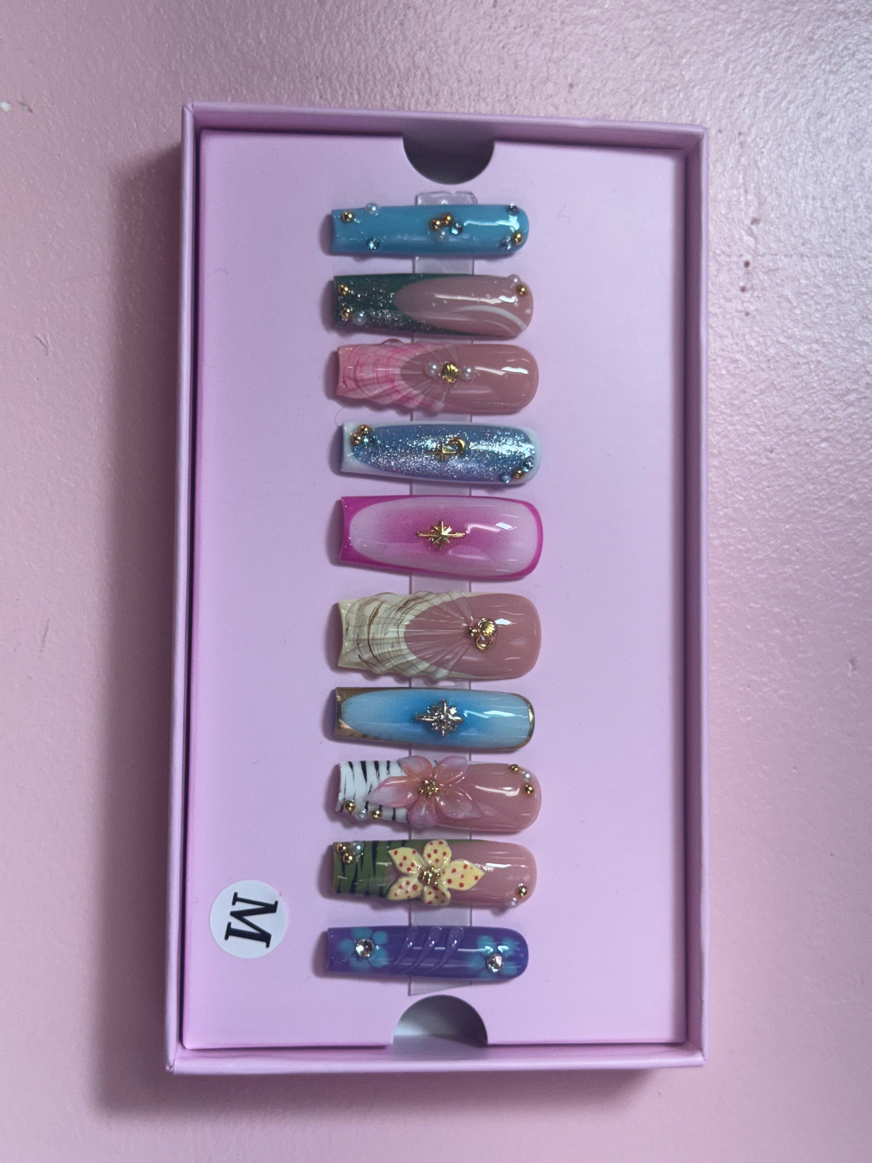Custom Charmer Press On Nails