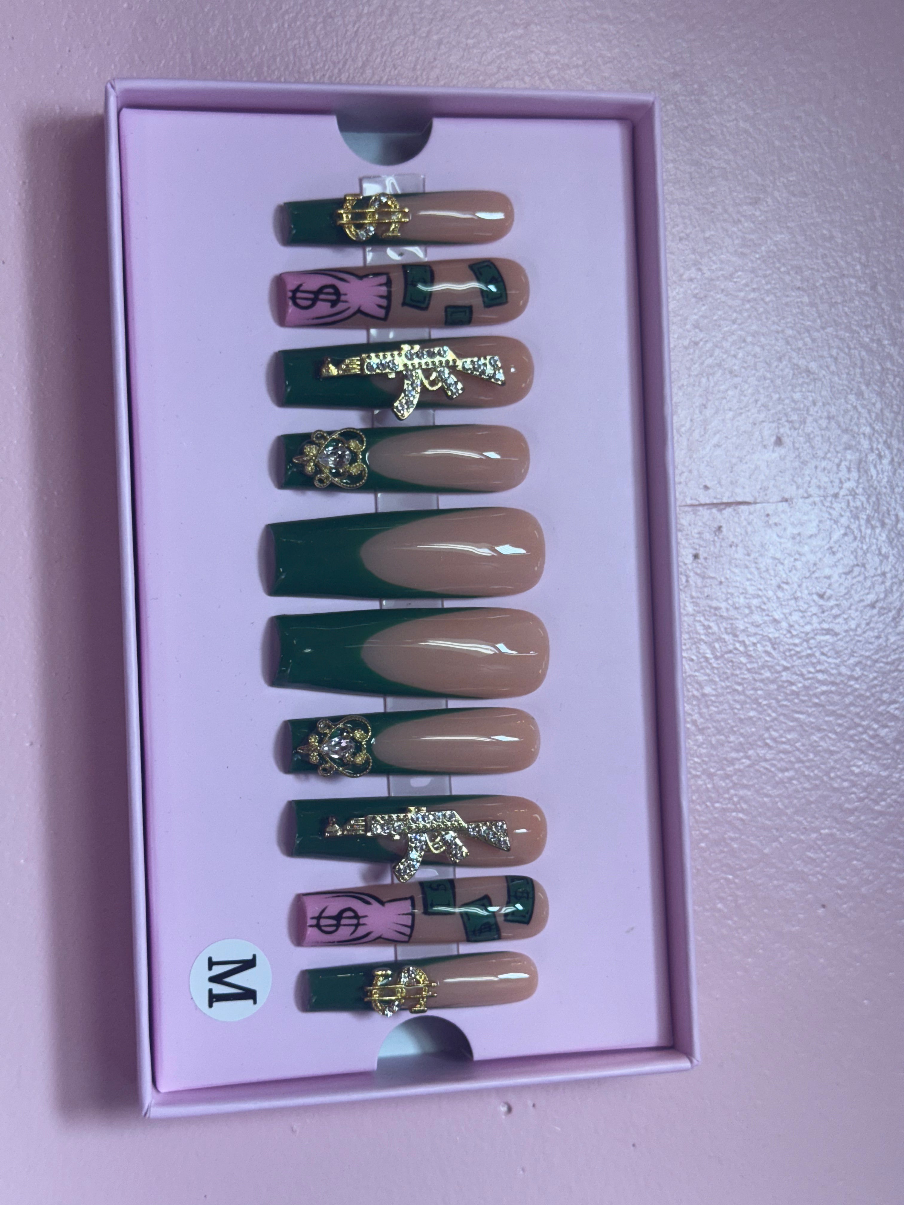 Custom Charmer Press On Nails