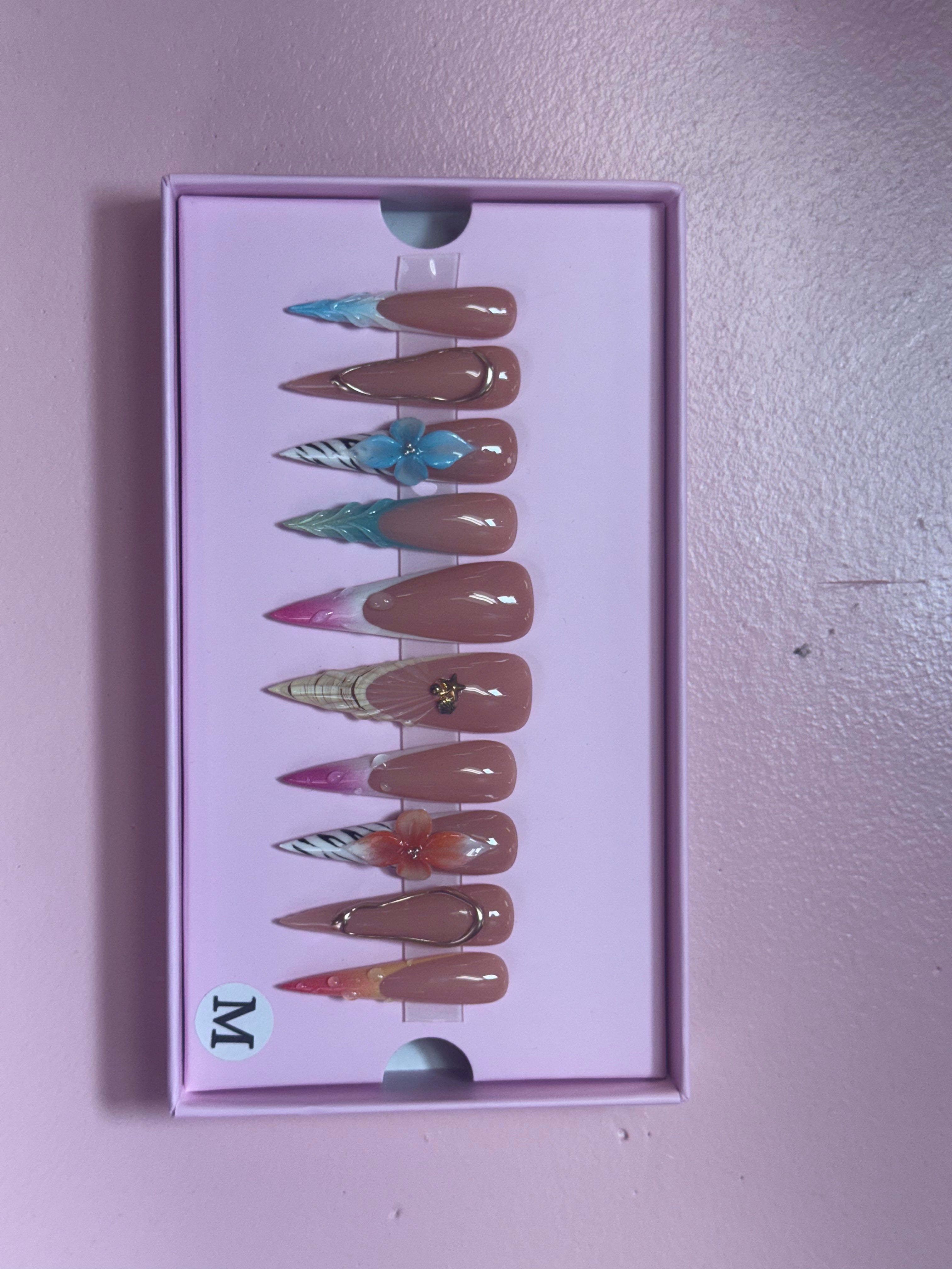 Custom Charmer Press On Nails