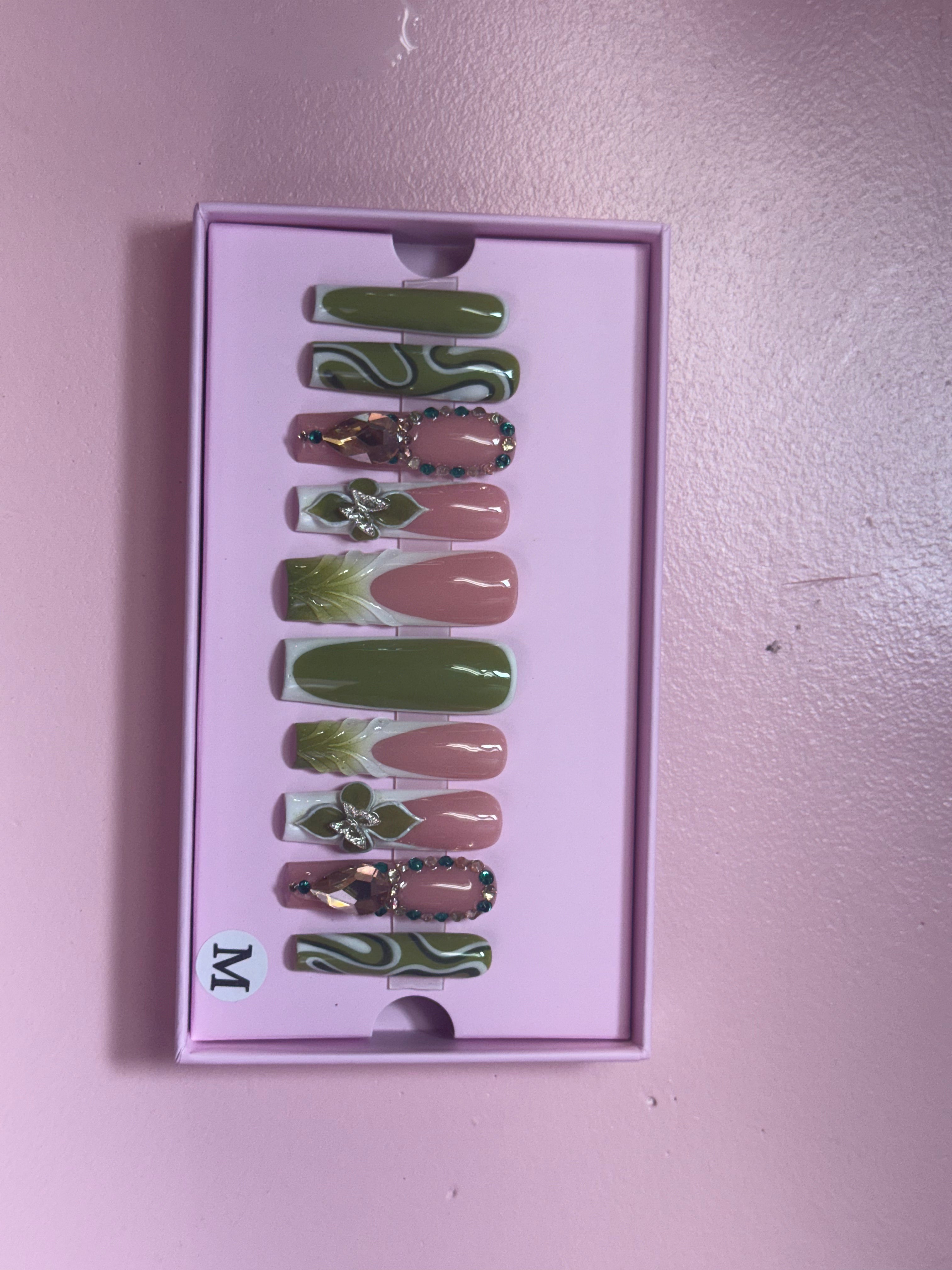 Custom Charmer Press On Nails