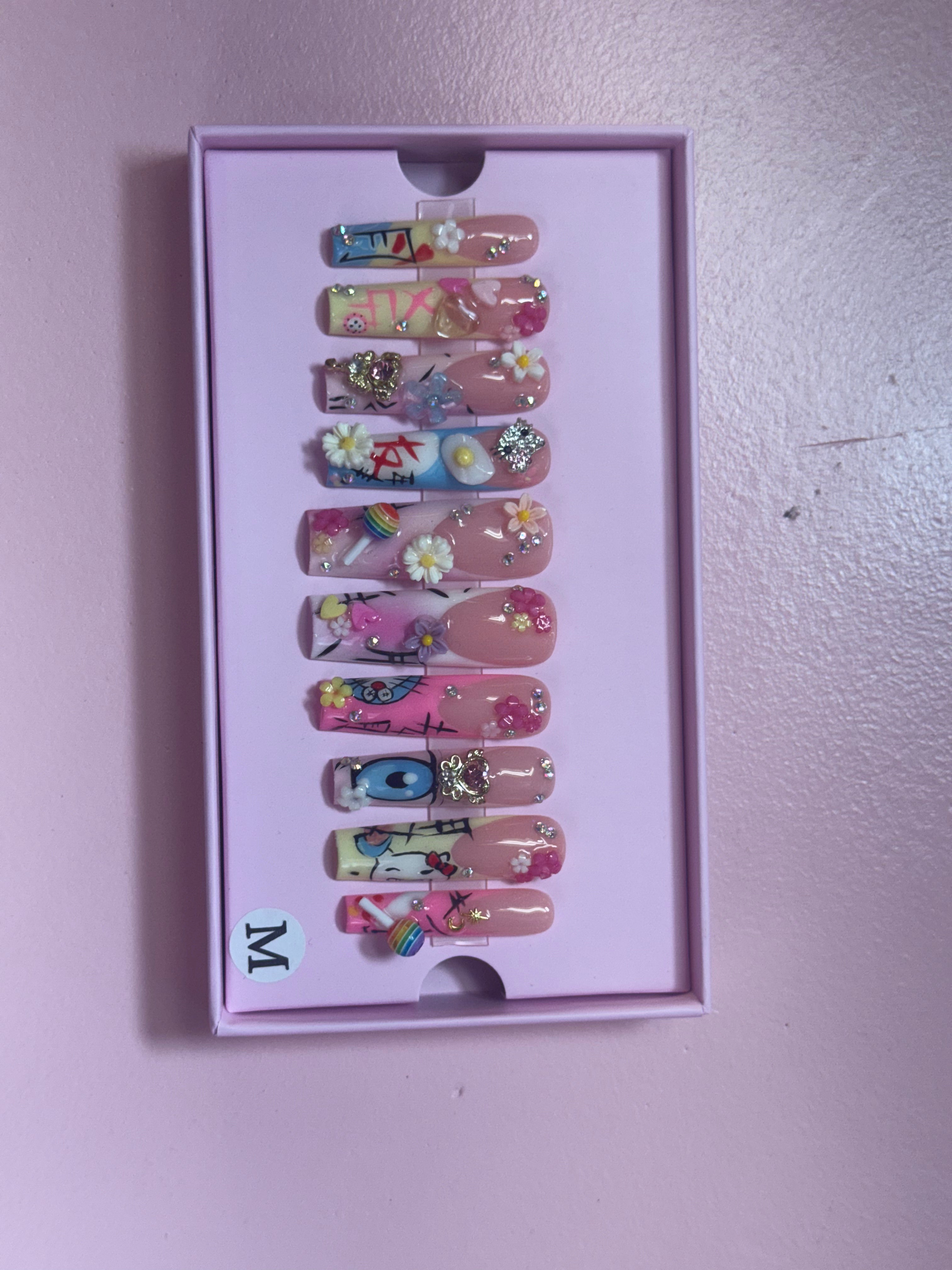 Custom Charmer Press On Nails