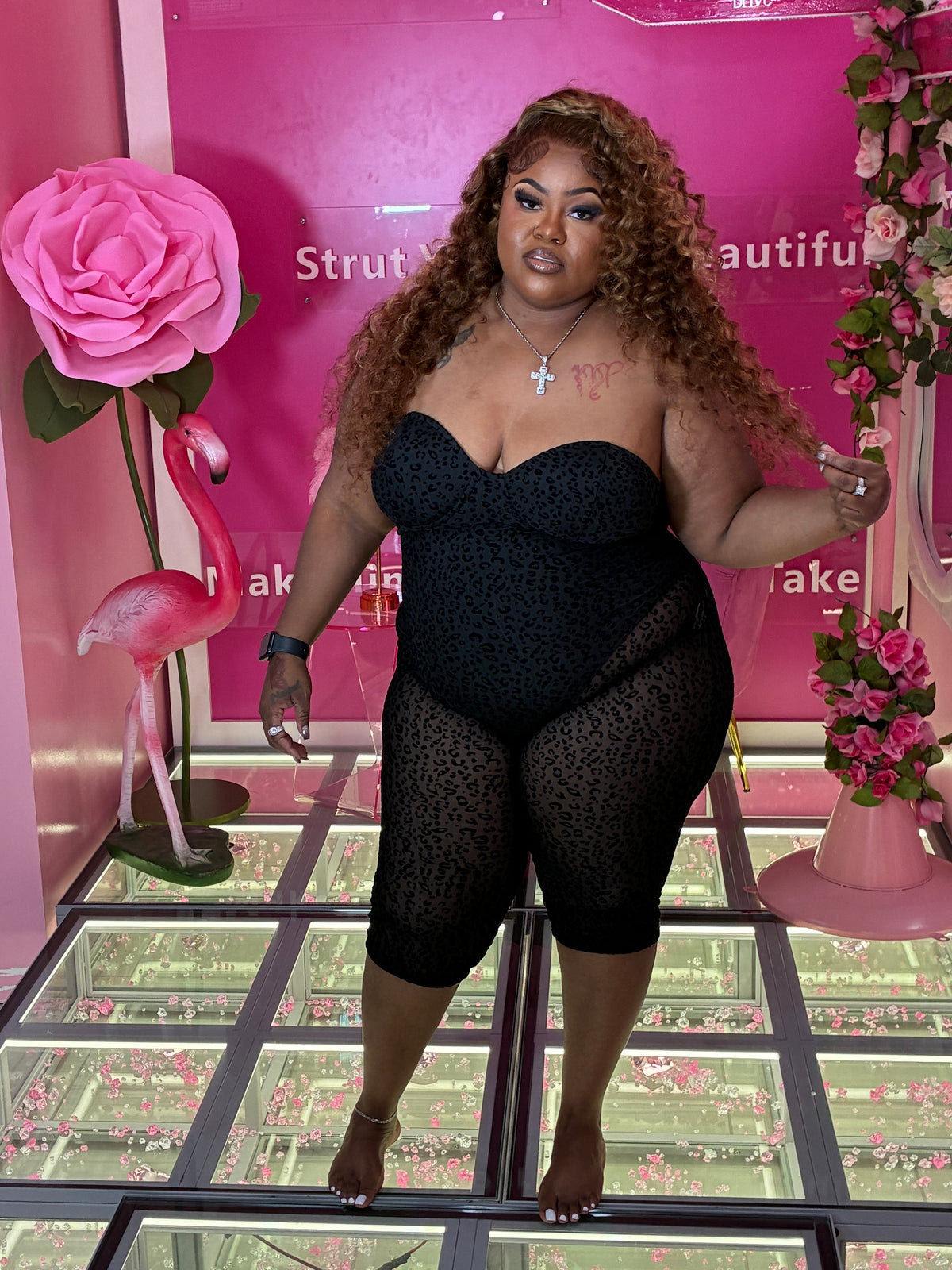 Curvy Diva Sexy Lace Plus Leotard- Corset Jumper