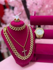 Don't Cross Me Out 5pc Watch & Necklace Set
