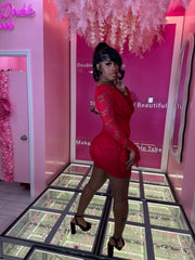 Lace Up Date Night Dress