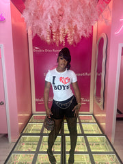 I Love Rich Boys Crop Tee