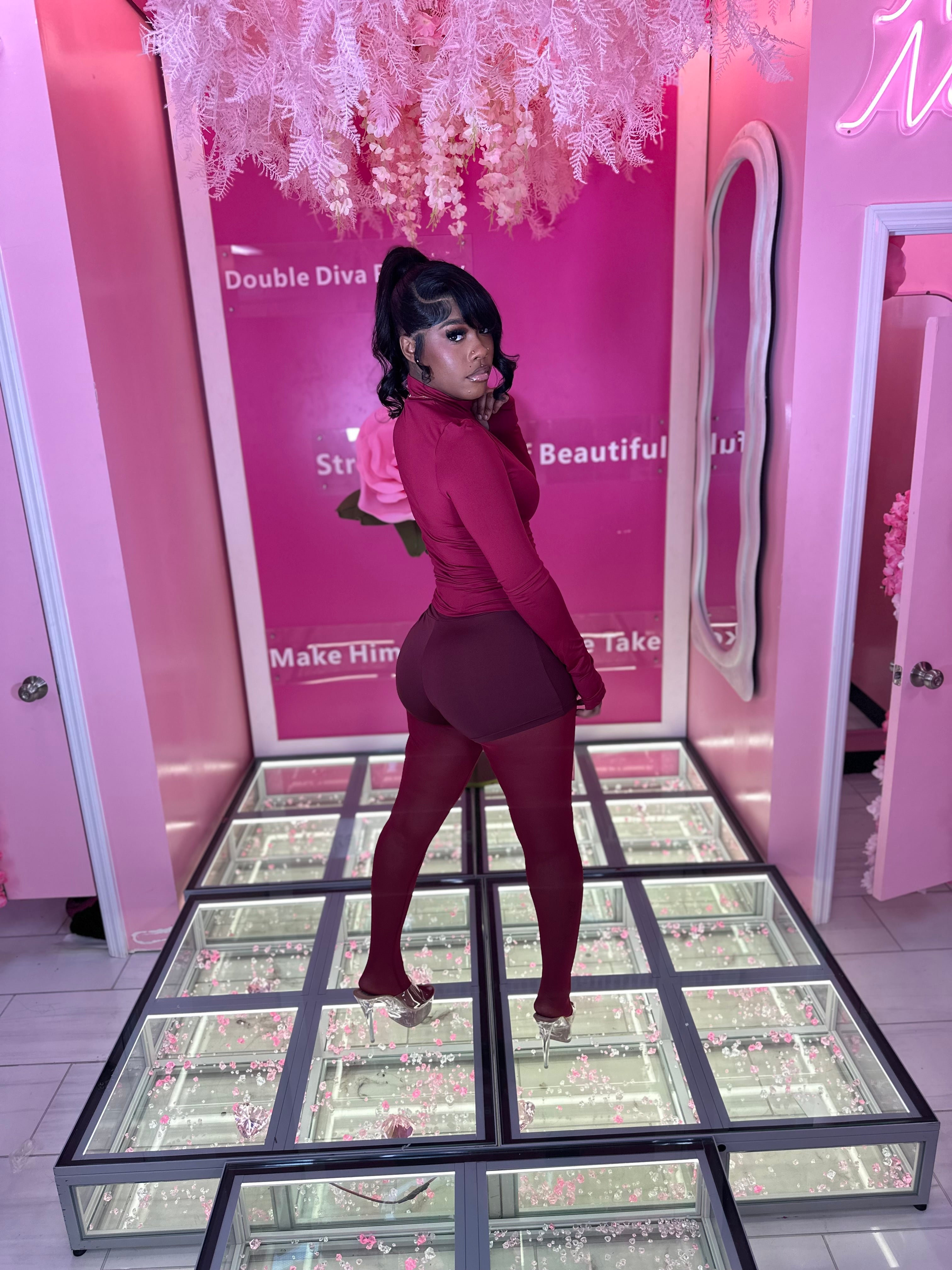 Keepin' It Simple 3 Piece Long Sleeve Short Set w/ Sheer Leggins