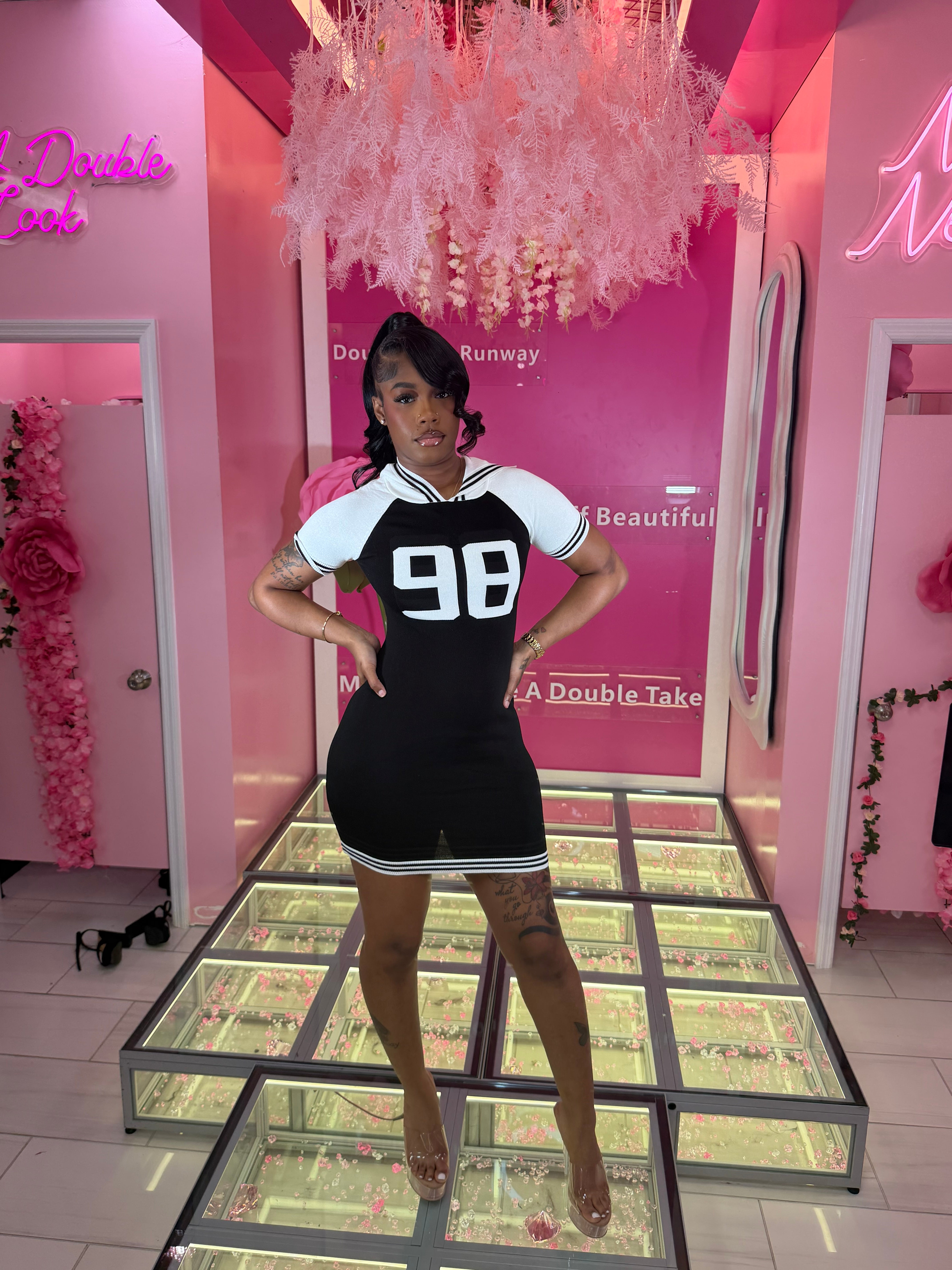 Back in the Jitt 98 Jersey Dress /w Hoodie