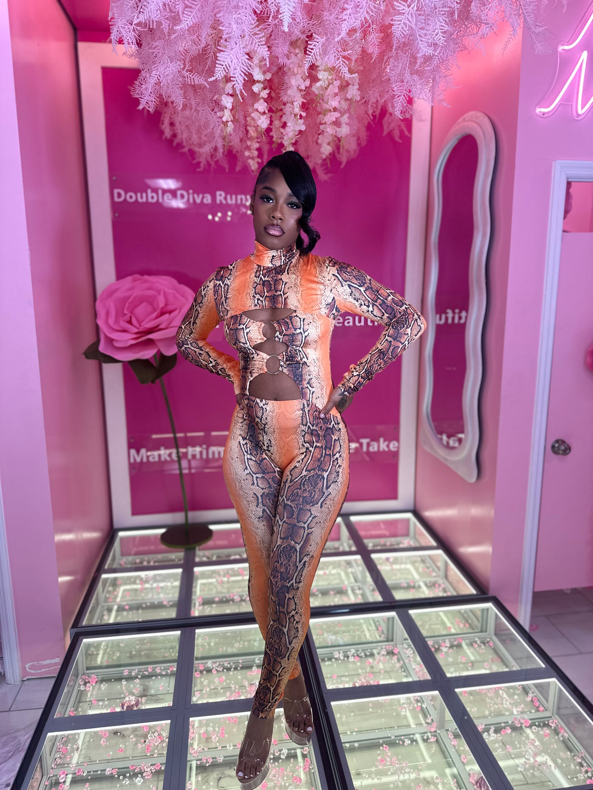 Venom Curve Cutout Jumpsuit