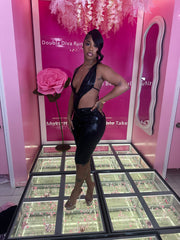 Sexy Backless Bodysuit & Capri Set