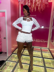Perfect Daze Floral Lace Top & Short Set