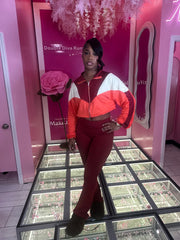 On The Go Crop Jacket Wide Leg Pants Set