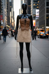 Stone Cold Fur Mini Skirt