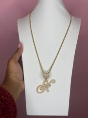 Letter Heart Necklace